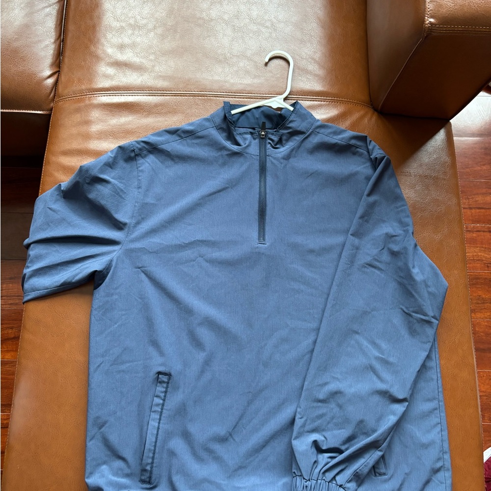Men's Blue Half-Zip Jacket / Windbreaker